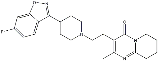 利培酮结构式