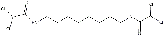 N,N'-八亚甲基双二氯乙酰胺结构式