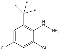 2,4-二氯-6-(三氟甲基)苯肼结构式