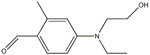 N-乙基-N-羟乙基-4-氨基-2-甲基苯甲醛结构式