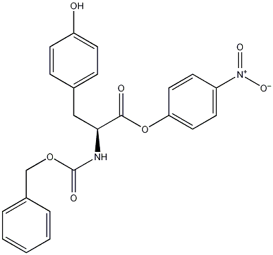 N-苄氧羰基-L-酪氨酸对硝基苯酯结构式