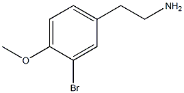 2-(3-溴-4-甲氧基苯基)乙胺结构式