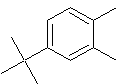 4-叔-丁基邻二甲苯结构式
