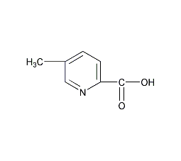 5-甲基-2-甲酸吡啶结构式