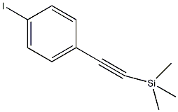 (4-碘苯基乙炔)三甲基硅烷结构式