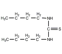 N,N'-二正丁基硫脲结构式