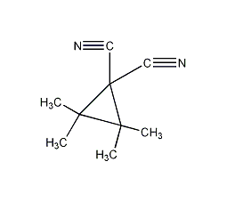 2,2,3,3-四甲基-1,1-环丙烷二腈结构式