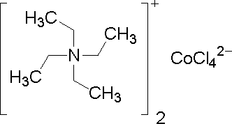 四氯钴酸四乙基铵(II)结构式