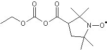 3-[(乙氧基羰基)羰氧基]-2,5-二氢-2,2,5,5-四甲基-1H-吡咯-1-氧基结构式