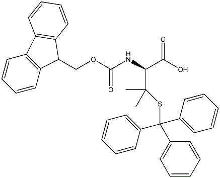 FMOC-D-Pen(Trt)-OH结构式