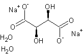 酒石酸钠二水结构式