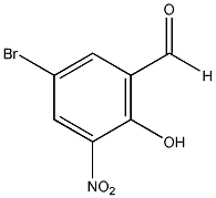 5-溴-3-硝基水杨醛结构式