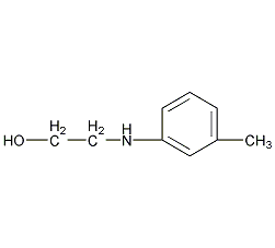 N-羟乙基-间甲基苯胺结构式