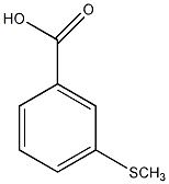 3-(甲硫基)苯甲酸结构式