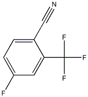 4-氟-2-(三氟甲基)苯甲腈结构式