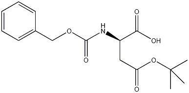 Z-D-天冬氨酸叔丁酯结构式