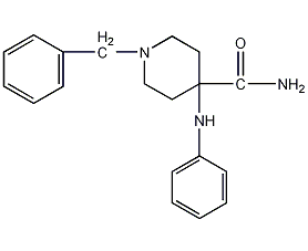 4苯胺- 1 -苄基- 4 -甲酰胺结构式