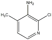 3-氨基-2-氯-4-甲基吡啶结构式
