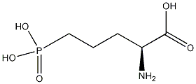 L(+)-2-氨基-5-膦酰戊酸结构式
