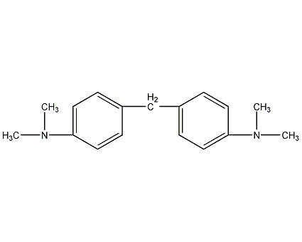 4,4'-亚甲基双(N,N-二甲基苯胺)结构式