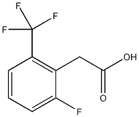 2-氟-6-(三氟甲基)苯乙酸结构式