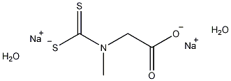 N-(二硫代羧基)肌氨酸二钠盐二水结构式