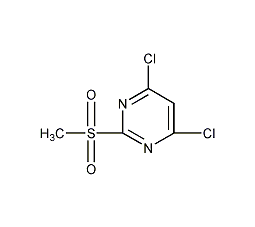4,6-二氯-2-甲磺酰基嘧啶结构式