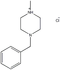 1-苄基-4-甲基哌嗪盐酸盐结构式