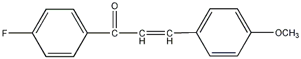 4-甲氧基-4'-氟查耳酮结构式