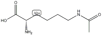 Nε-乙酰左旋赖氨酸结构式