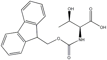 N-芴甲氧羰基-L-苏氨酸结构式