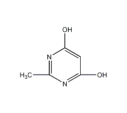 2-甲基-4,6-二羟基嘧啶结构式