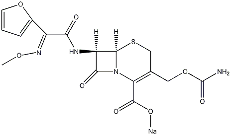 头孢呋辛钠结构式