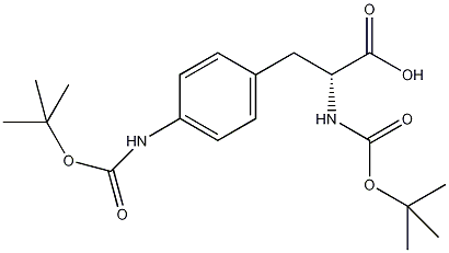 Fmoc-4-(Boc-氨基)-D-苯丙氨酸结构式
