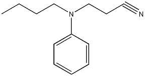 N-丁基-N-氰乙基苯胺结构式