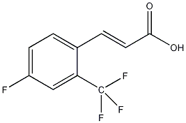 4-氟-2-(三氟甲基)肉桂酸结构式