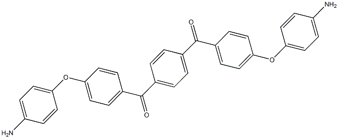 1,4-亚苯基二[[4-(4-氨基苯氧基)苯基]甲酮]结构式