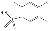 4-氯-2,5-二甲基苯磺酰胺结构式