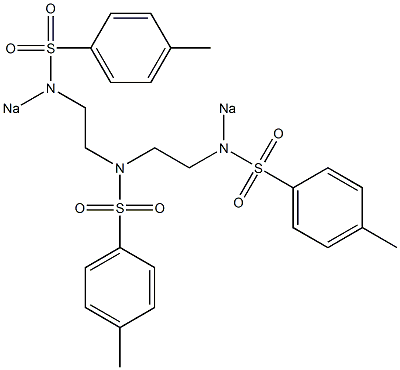 N,N',N''-三甲苯磺酰二乙烯三胺二钠盐结构式