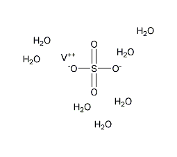 七水硫酸钒(Ⅱ)结构式