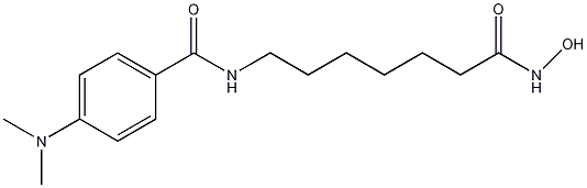 4-(二甲氨基)-N-[7-(羟基氨基)-7-氧庚]苯甲酰胺结构式
