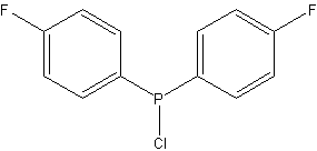 双(4-氟苯基)氯膦结构式