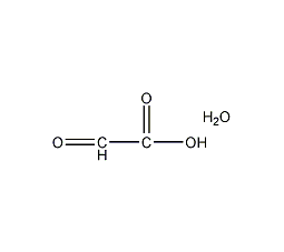 乙醛酸一水结构式