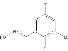 3,5-二溴水杨醛肟结构式