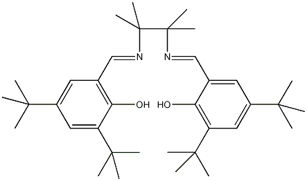 N,N'-双(3,5-二叔丁基水杨醛)-1,1,2,2-四甲基乙二胺结构式