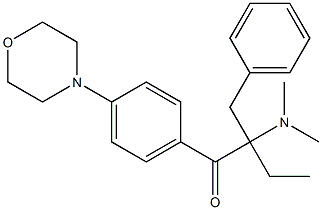 2-苯甲基-2-(二甲氨基)-4'-吗啉代丁酰苯结构式