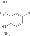 4-氯邻甲苯肼盐酸盐结构式