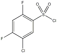 5-氯-2,4-二氟苯磺酰氯结构式