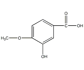 3-羟基-4-甲氧基苯甲酸结构式