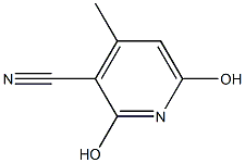 2,6-二羟基-4-甲基-3-吡啶甲腈结构式